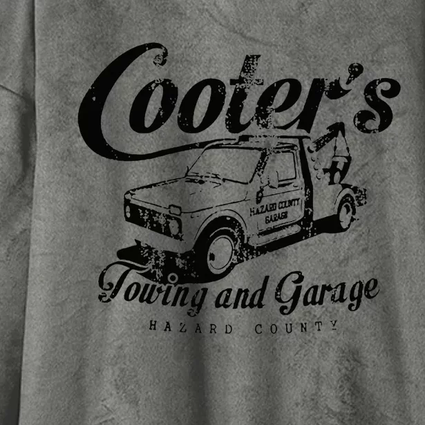 Cooters Towing & Repair Garage Hooded Wearable Blanket