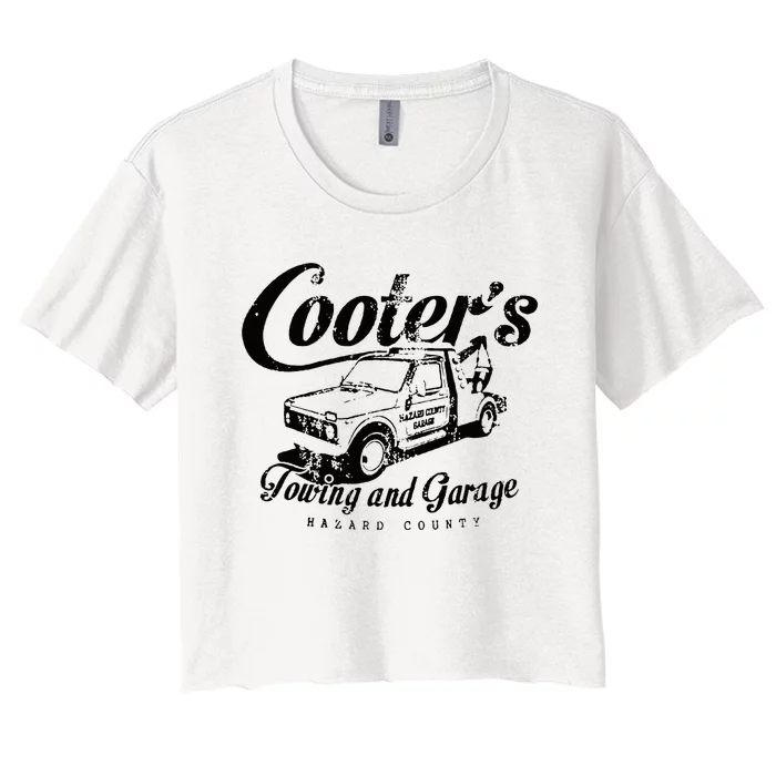 Cooters Towing & Repair Garage Women's Crop Top Tee