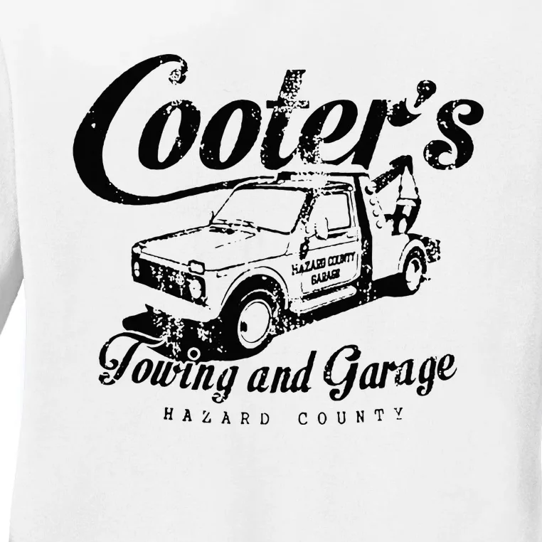 Cooters Towing & Repair Garage Ladies Long Sleeve Shirt