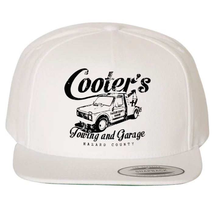 Cooters Towing & Repair Garage Wool Snapback Cap