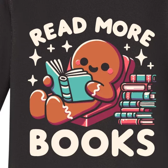 Christmas Teacher Read More Books Funny Wo Baby Long Sleeve Bodysuit