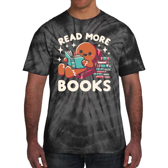 Christmas Teacher Read More Books Funny Wo Tie-Dye T-Shirt