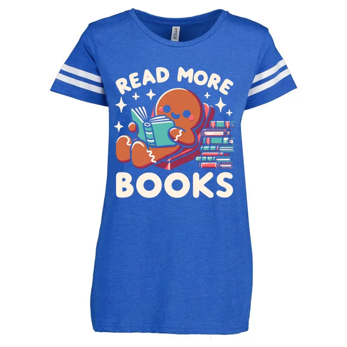 Christmas Teacher Read More Books Funny Wo Enza Ladies Jersey Football T-Shirt