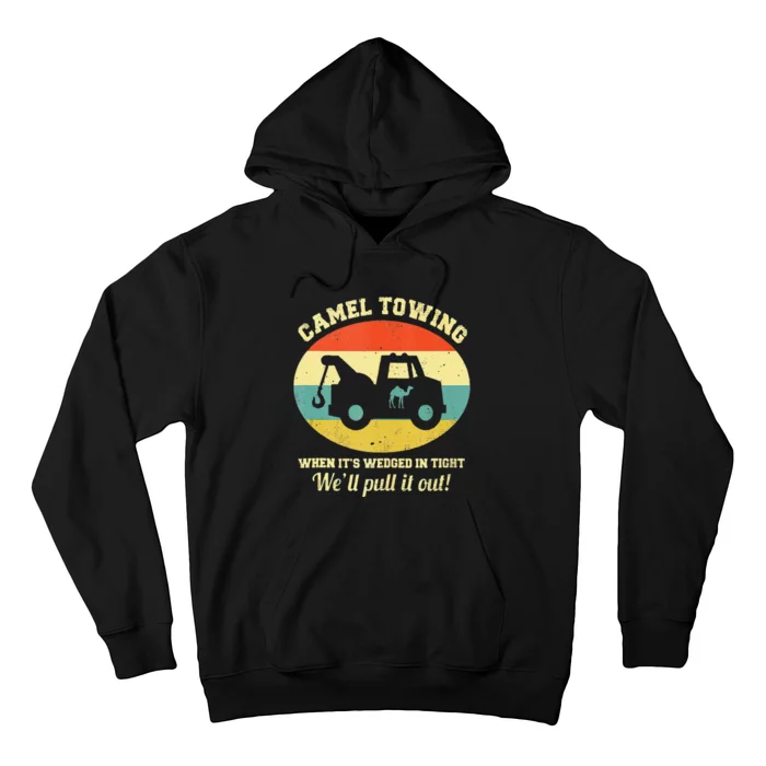 Camel Towing Retro Adult Humor Saying Funny Halloween Funny Hoodie