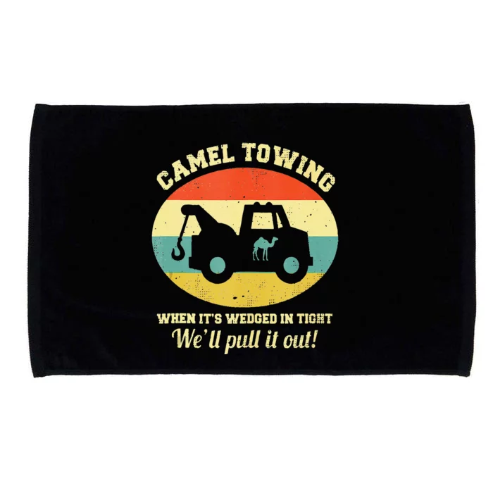 Camel Towing Retro Adult Humor Saying Funny Halloween Funny Microfiber Hand Towel