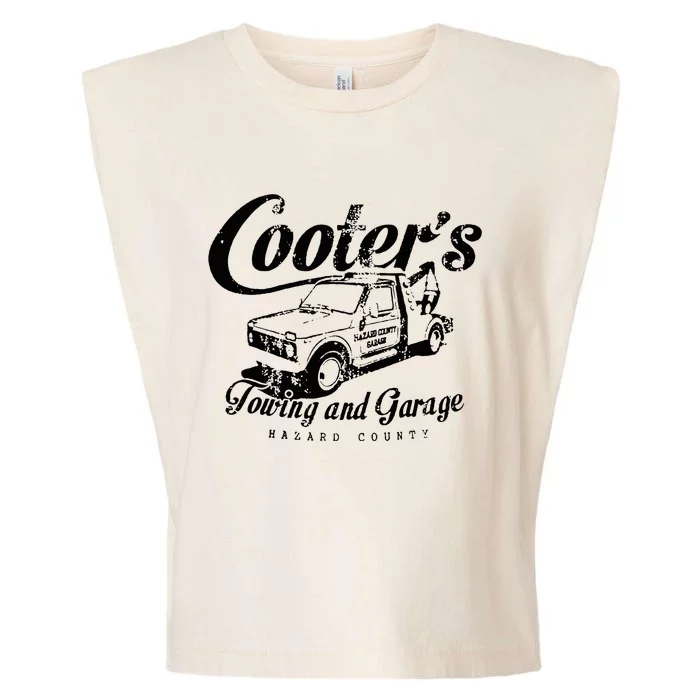 CooterS Towing & Repair Garage Garment-Dyed Women's Muscle Tee