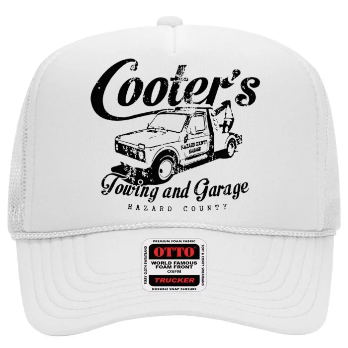 CooterS Towing & Repair Garage High Crown Mesh Trucker Hat