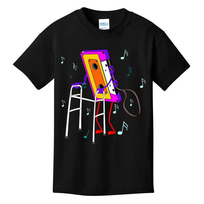 Cassette Tape Retro Vintage 70S 80S 90S Music Kids T-Shirt