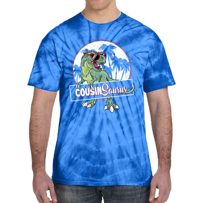 Cousinsaurus T Rex Dinosaur Cousin Saurus Boy Family Gift Tie-Dye T-Shirt