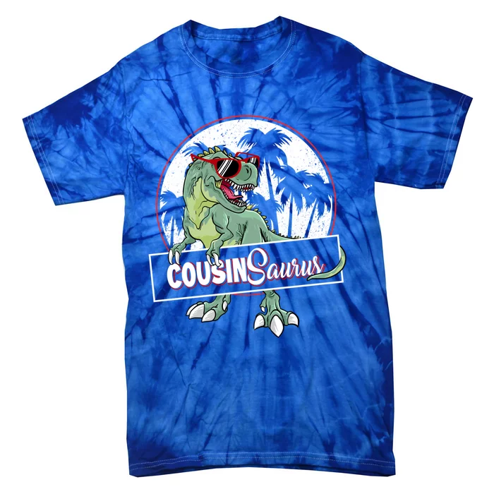 Cousinsaurus T Rex Dinosaur Cousin Saurus Boy Family Gift Tie-Dye T-Shirt