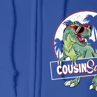 Cousinsaurus T Rex Dinosaur Cousin Saurus Boy Family Gift Full Zip Hoodie