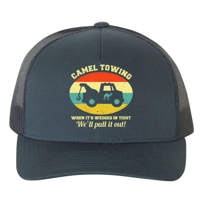 Camel Towing Retro Humor Saying Funny Halloween Yupoong Adult 5-Panel Trucker Hat