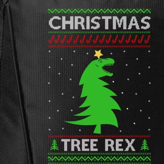 Christmas Tree Rex Gift City Backpack