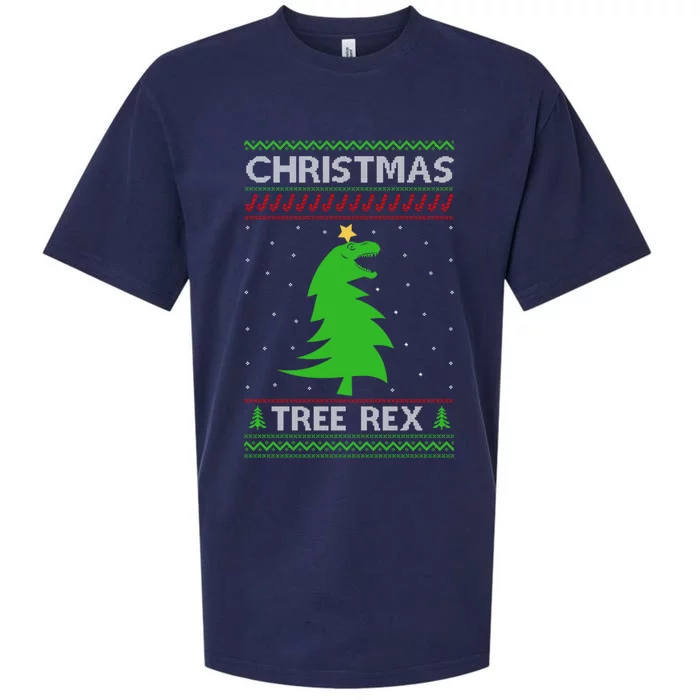 Christmas Tree Rex Gift Sueded Cloud Jersey T-Shirt