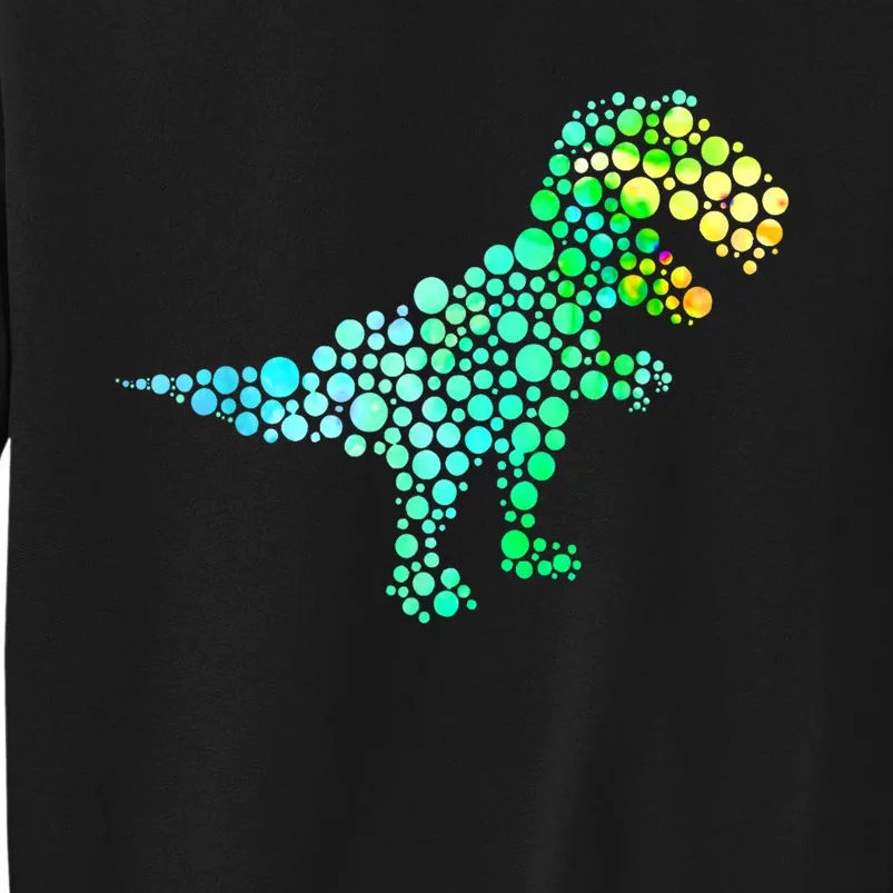 Cute T Rex Dinosaur Lover Polka Dot Pattern International Dot Day Gift Sweatshirt