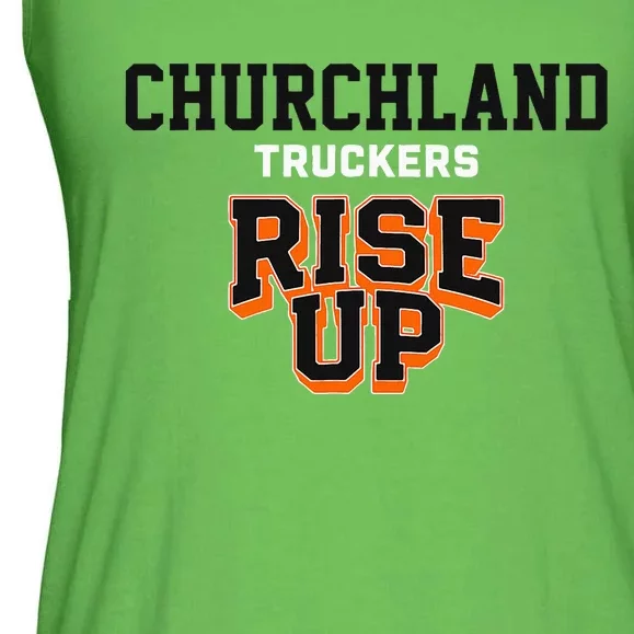 Churchland Truckers Rise Up Hs Ladies Essential Flowy Tank