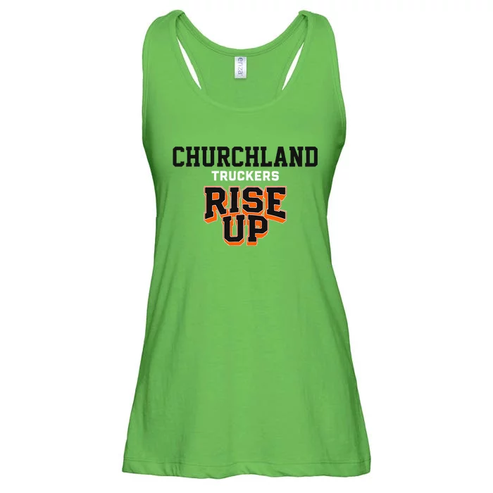 Churchland Truckers Rise Up Hs Ladies Essential Flowy Tank