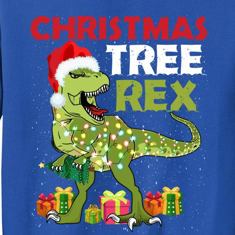 Christmas Tree Rex Trex Dinosaur Gift Sweatshirt