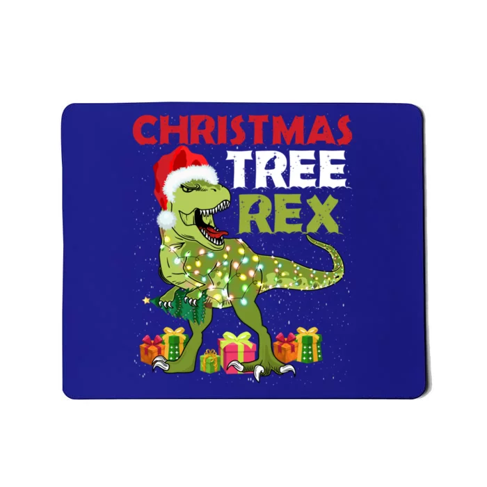 Christmas Tree Rex Trex Dinosaur Gift Mousepad