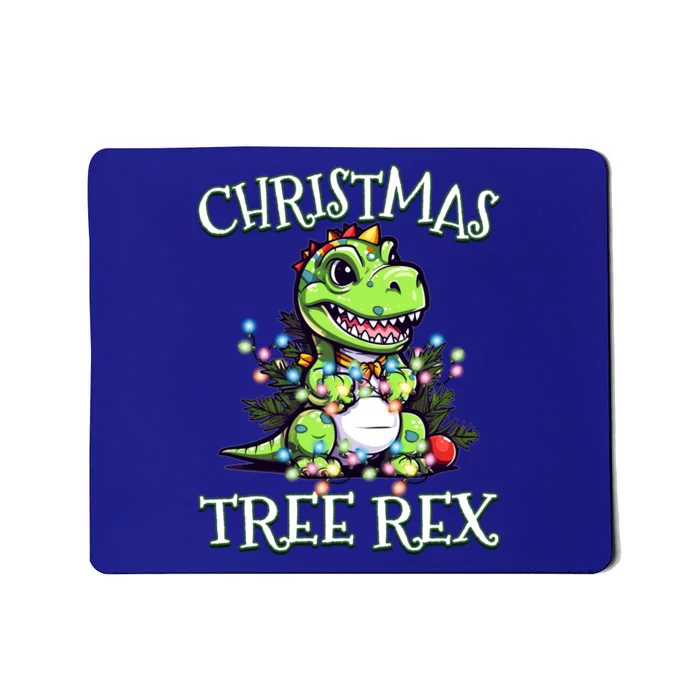 Christmas Tree Rex Cute Dinosaur Christmas Pajama Cute Gift Mousepad