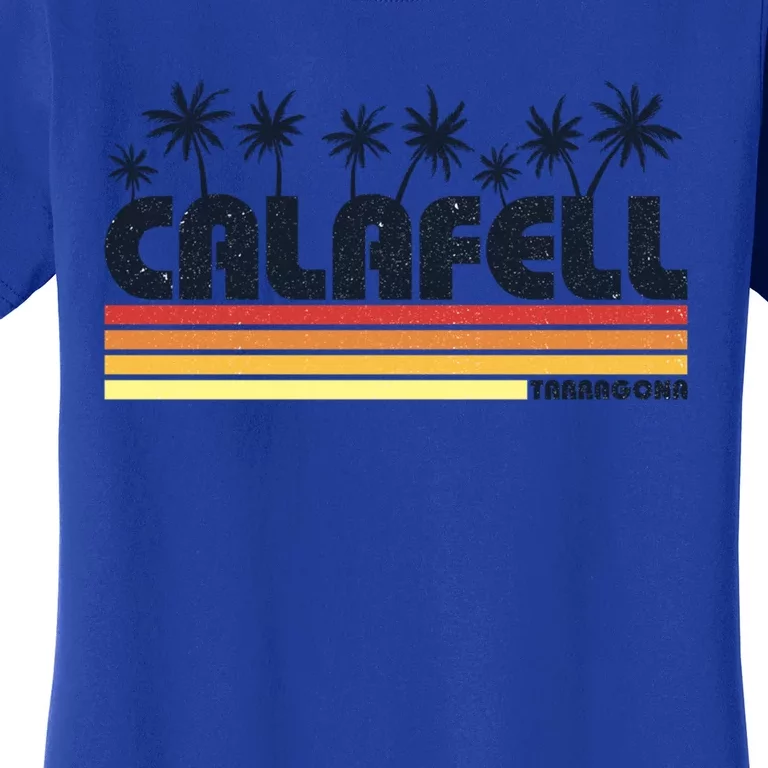 Calafell Tarragona Retro Beach Tourism Gift Women's T-Shirt