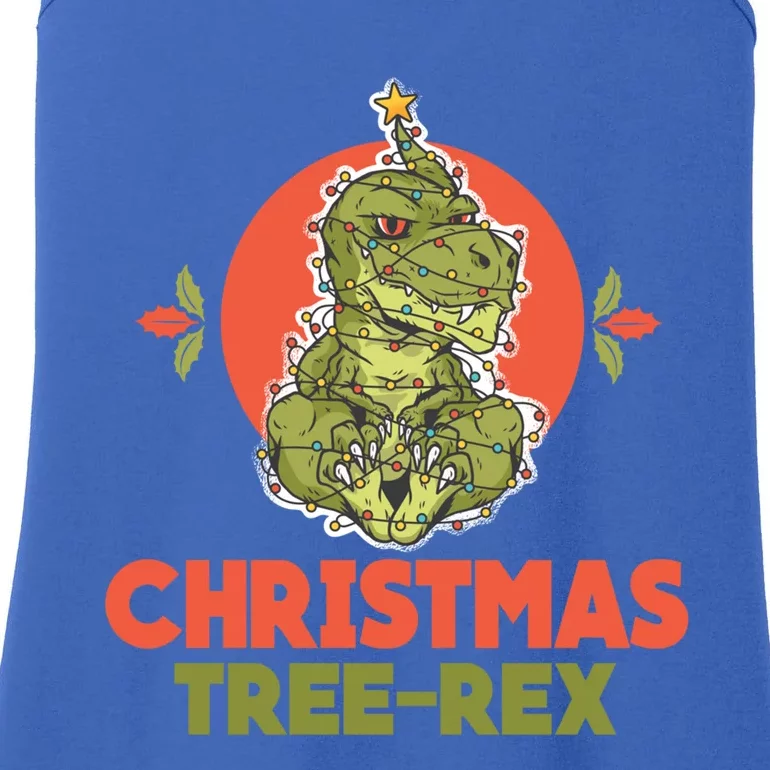 Christmas Tree Rex Merry Christmas Funny Xmas Trex Funny Gift Ladies Essential Tank