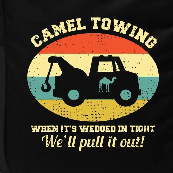 Camel Towing Retro Adult Humor Saying Funny Halloween Gift Impact Tech Backpack