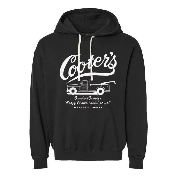 CooterS Towing & Repairs Garage Garment-Dyed Fleece Hoodie