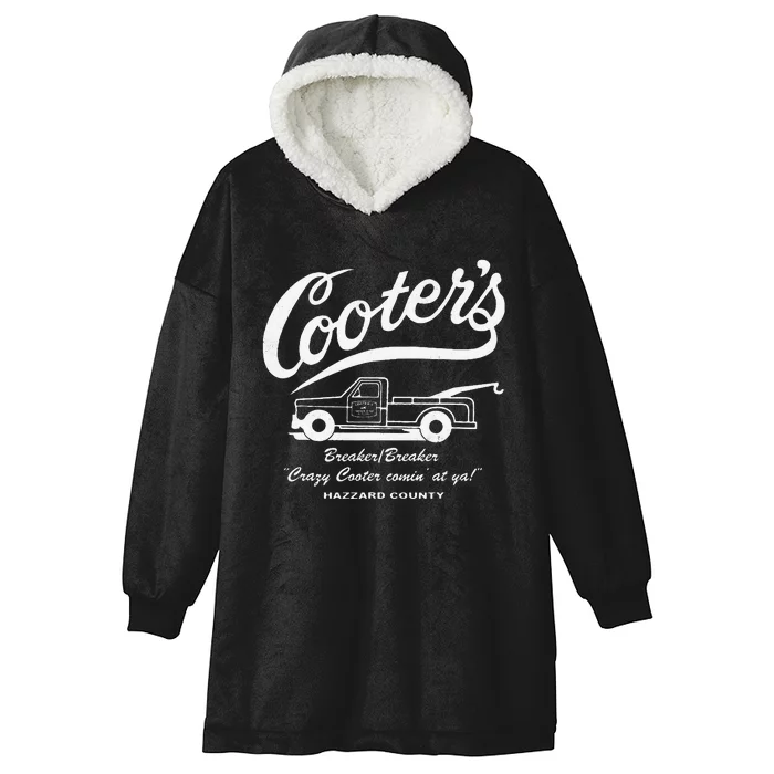 CooterS Towing & Repairs Garage Hooded Wearable Blanket