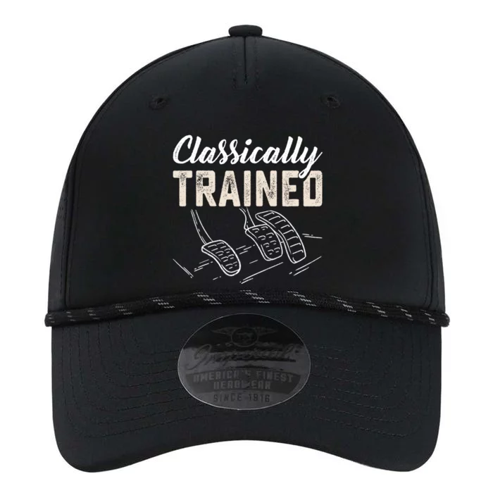 Classically Trained Retro Racing Three Pedals Ual Car Guy Cute Gift Performance The Dyno Cap