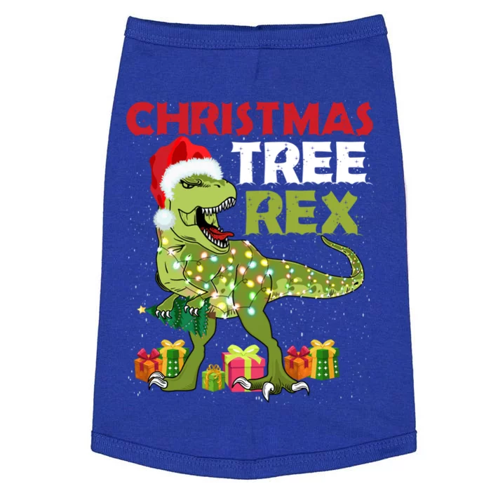 Christmas Tree Rex Trex Dinosaur Cool Gift Doggie Tank