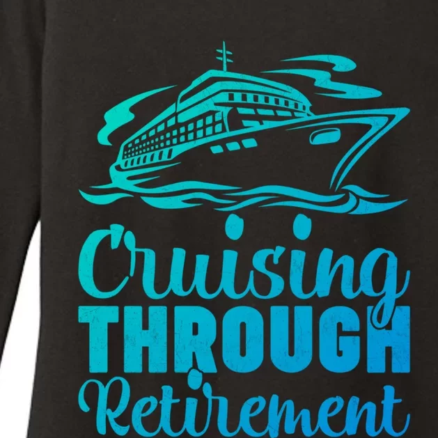 Cruising Through Retiret Cruise Cute Gift Womens CVC Long Sleeve Shirt