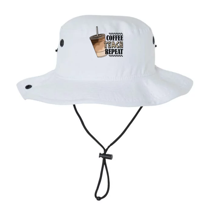 Coffee Teach Repeat Cute Teacher Gift Legacy Cool Fit Booney Bucket Hat