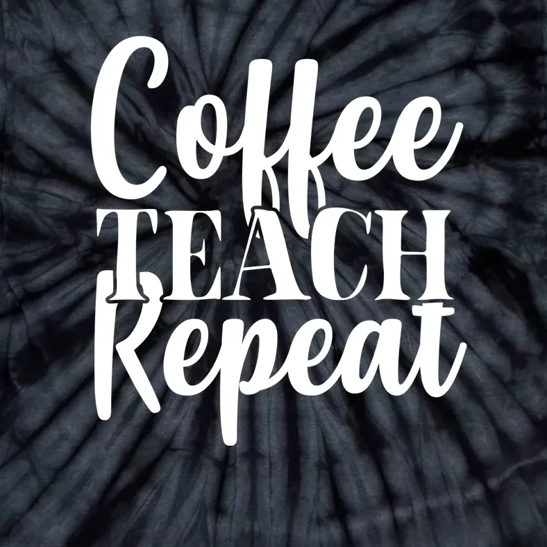 Coffee Teach Repeat Tie-Dye T-Shirt