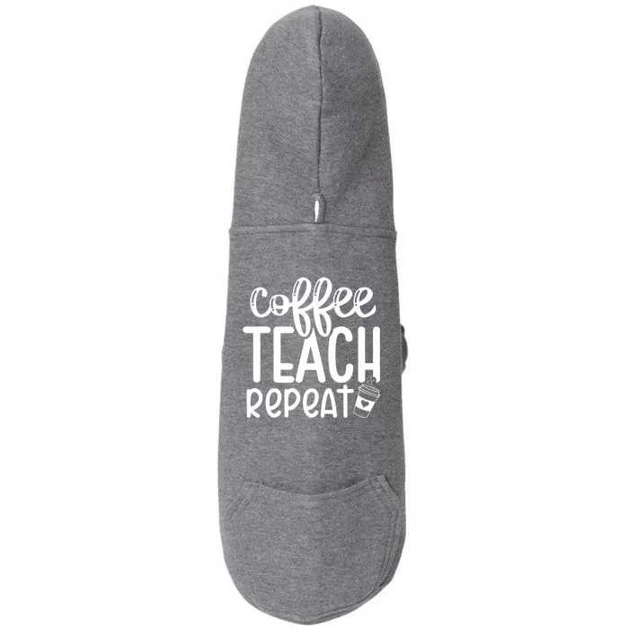 Coffee Teach Repeat Doggie 3-End Fleece Hoodie