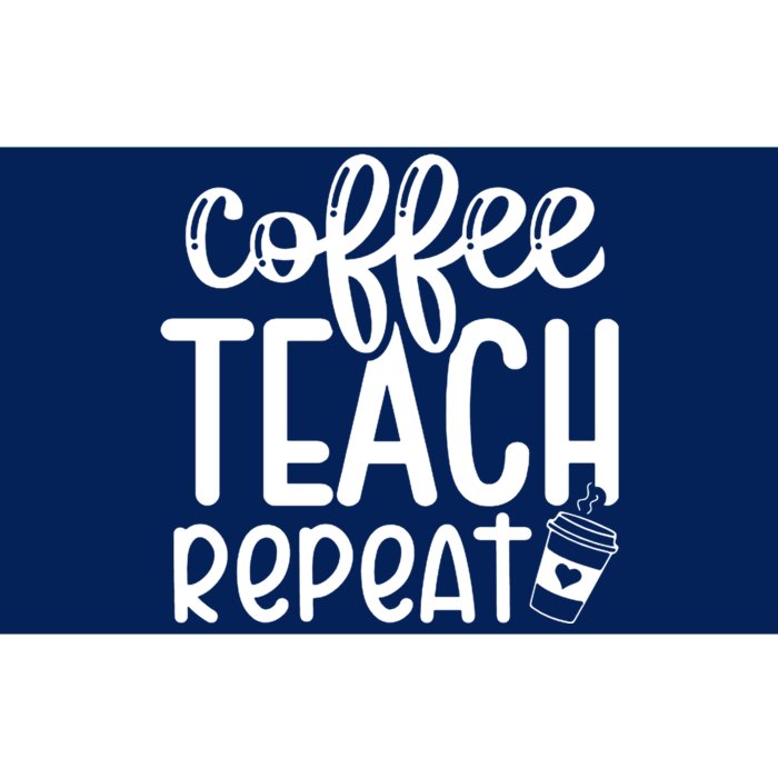 Coffee Teach Repeat Bumper Sticker