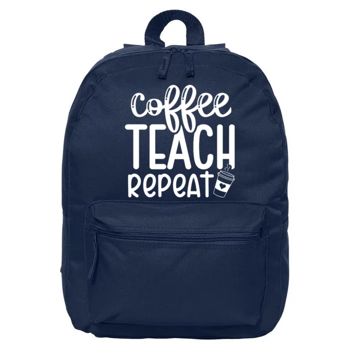 Coffee Teach Repeat 16 in Basic Backpack