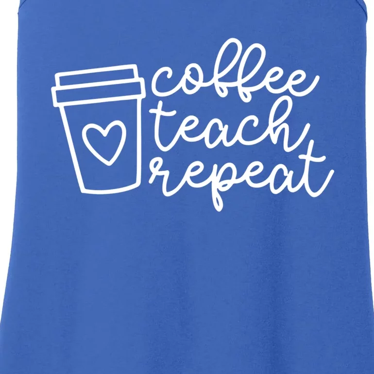 Coffee Teach Repeagift Kindergarten Teacher Gift Ladies Essential Tank