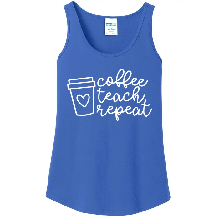 Coffee Teach Repeagift Kindergarten Teacher Gift Ladies Essential Tank