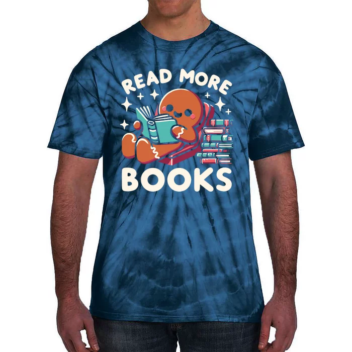 Christmas Teacher Read More Books Funny Women Tie-Dye T-Shirt