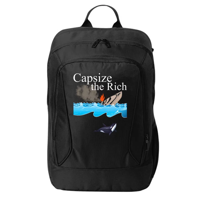 Capsize The Rich Orca Awareness City Backpack