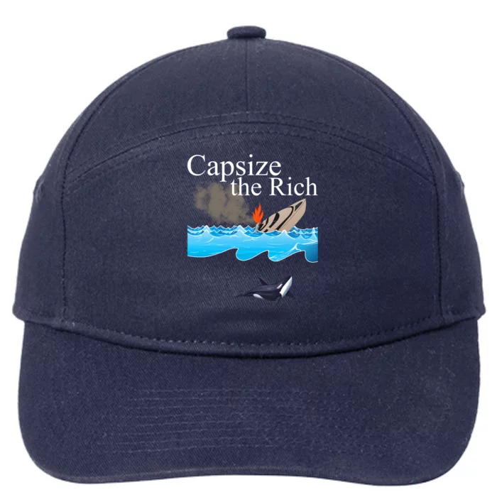 Capsize The Rich Orca Awareness 7-Panel Snapback Hat