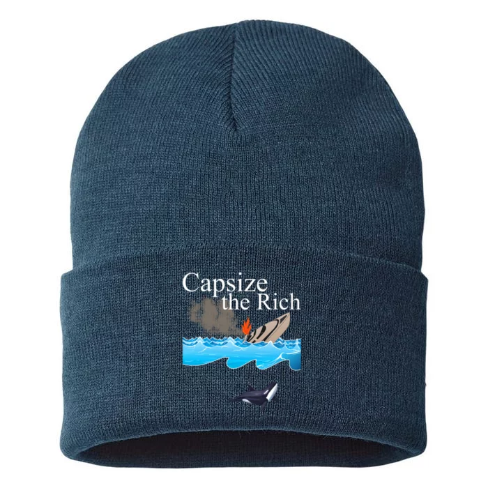 Capsize The Rich Orca Awareness Sustainable Knit Beanie