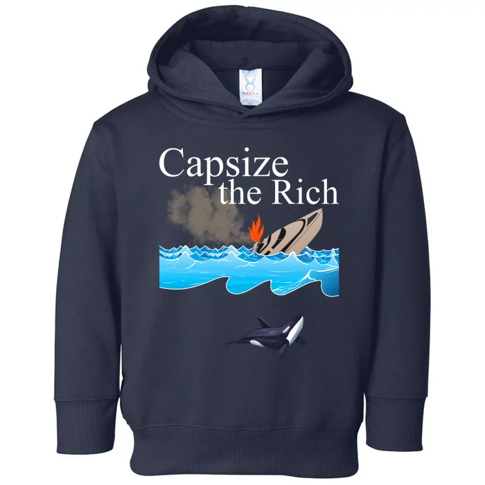 Capsize The Rich Orca Awareness Toddler Hoodie