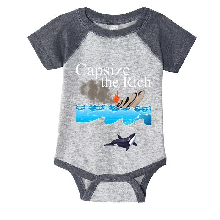 Capsize The Rich Orca Awareness Infant Baby Jersey Bodysuit