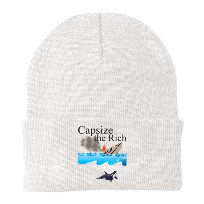 Capsize The Rich Orca Awareness Knit Cap Winter Beanie