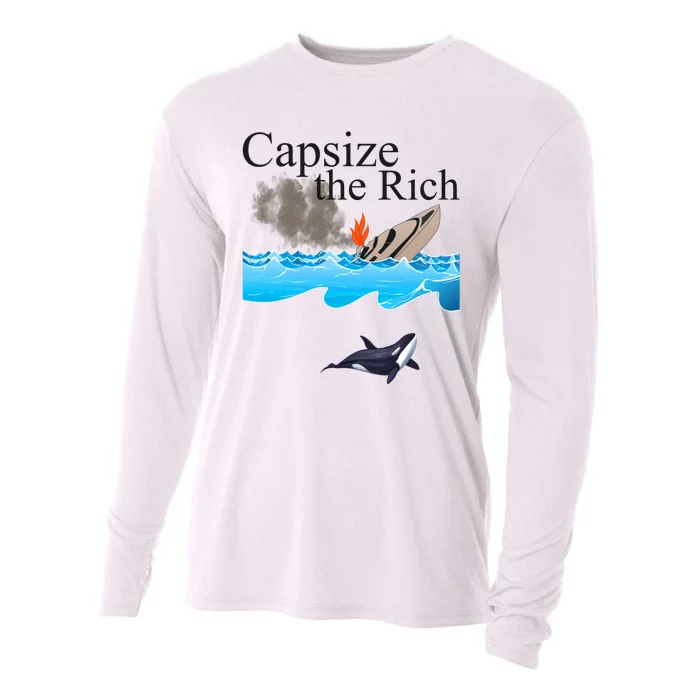 Capsize The Rich Orca Awareness Cooling Performance Long Sleeve Crew