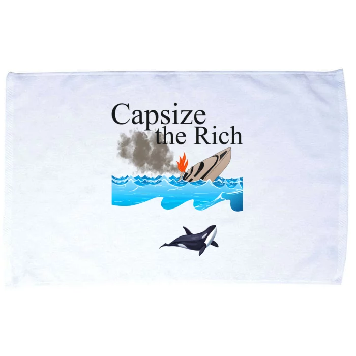 Capsize The Rich Orca Awareness Microfiber Hand Towel