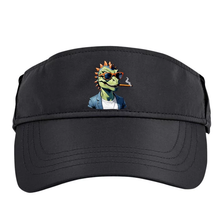 Cool T Rex Daddy Saurus Dinosaur FatherS Day Adult Drive Performance Visor