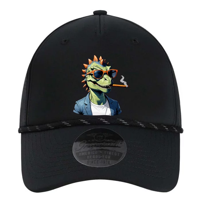 Cool T Rex Daddy Saurus Dinosaur FatherS Day Performance The Dyno Cap